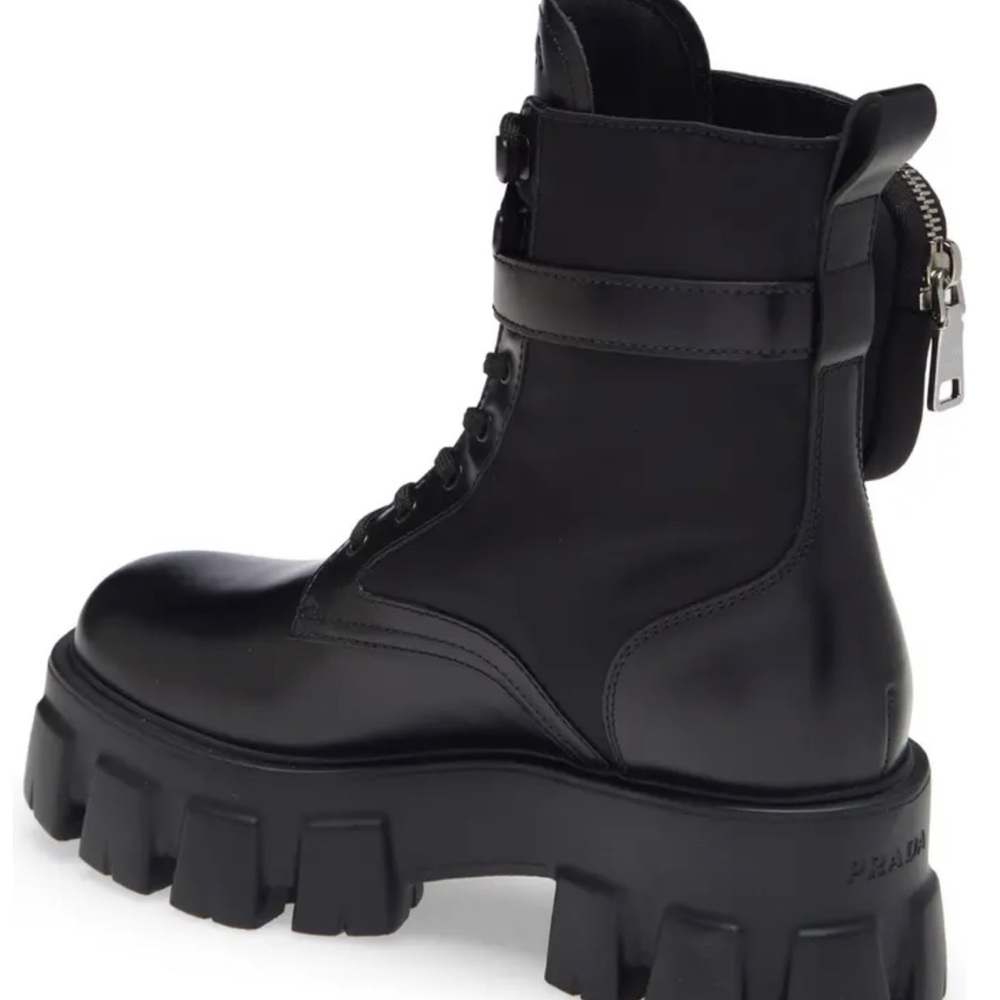Prada Monolith Mini Bag Lug Sole Combat Boot - Picture 2 of 6